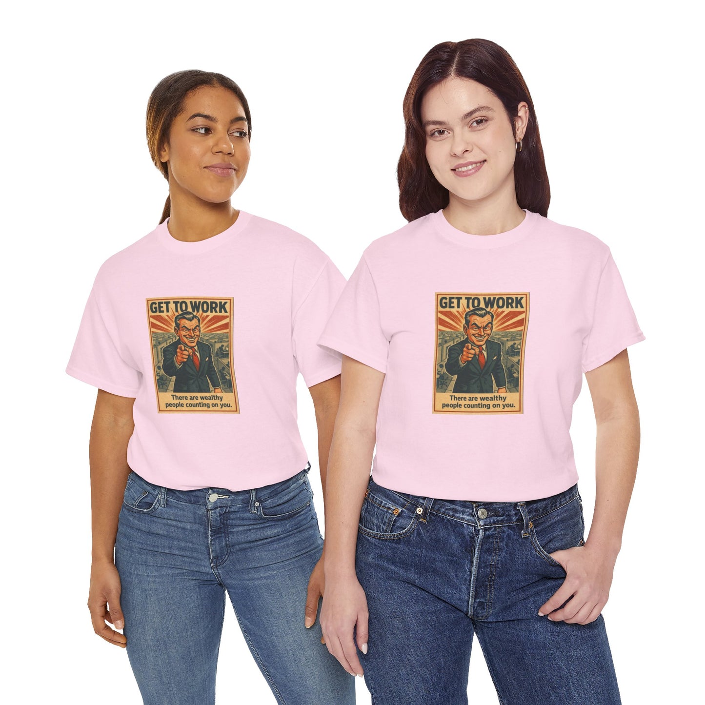 Get To Work - Unisex Heavy Cotton Tee