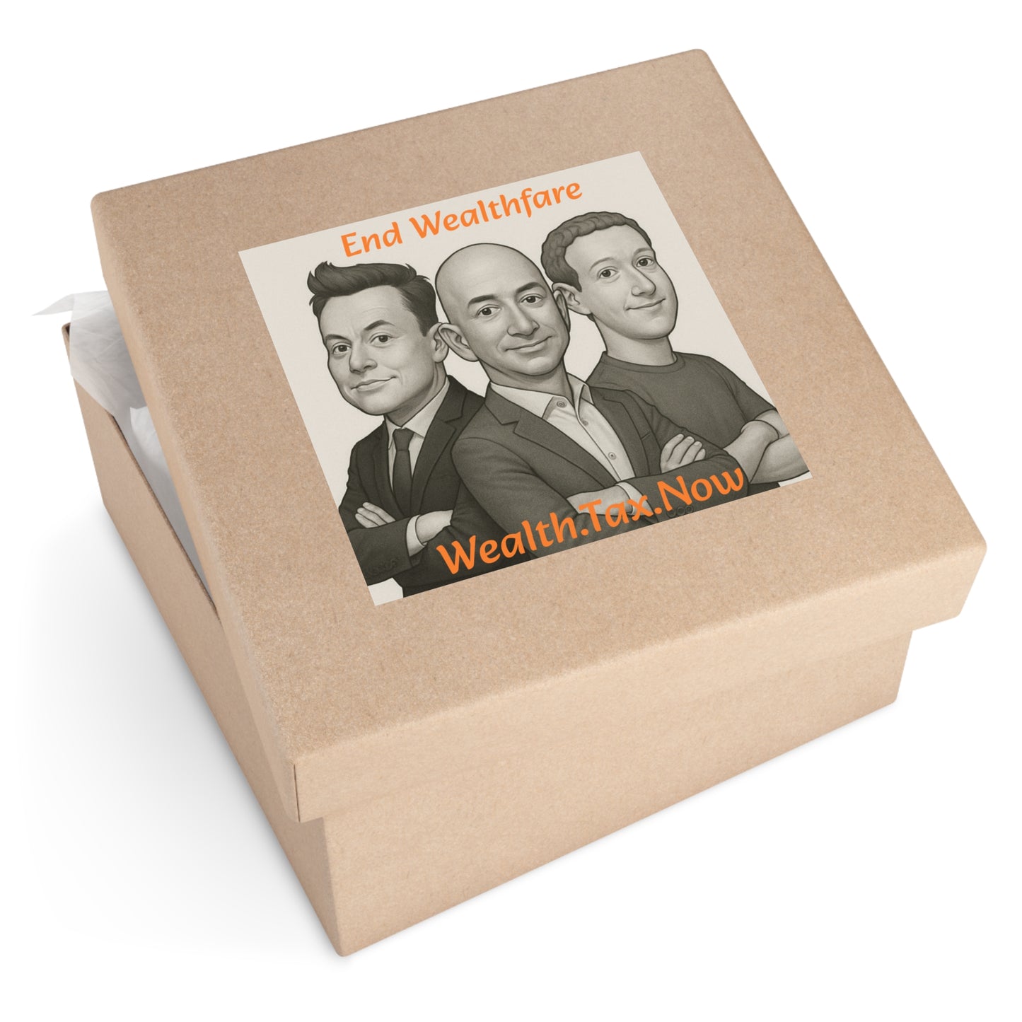 Wealthfare - Square Stickers