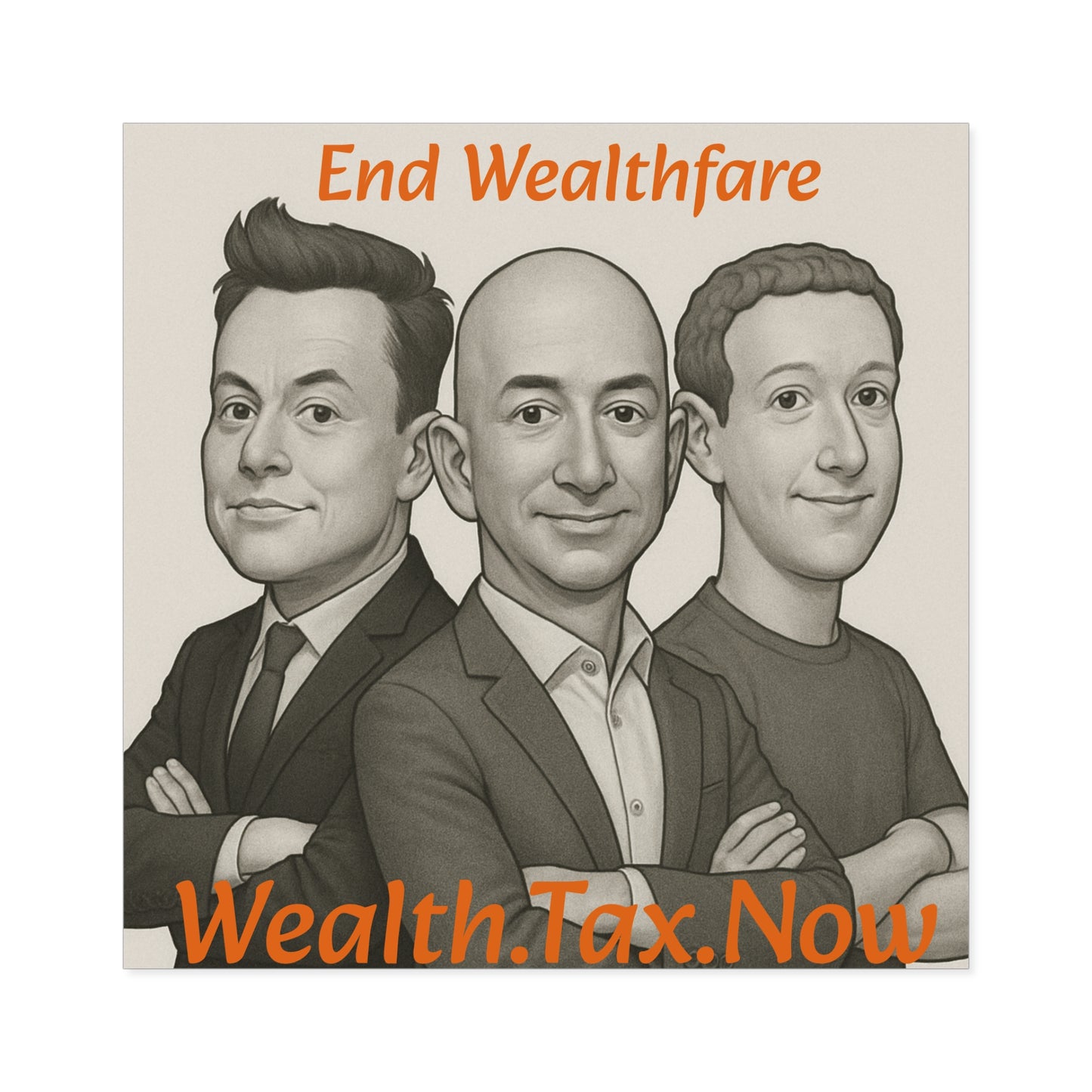 Wealthfare - Square Stickers