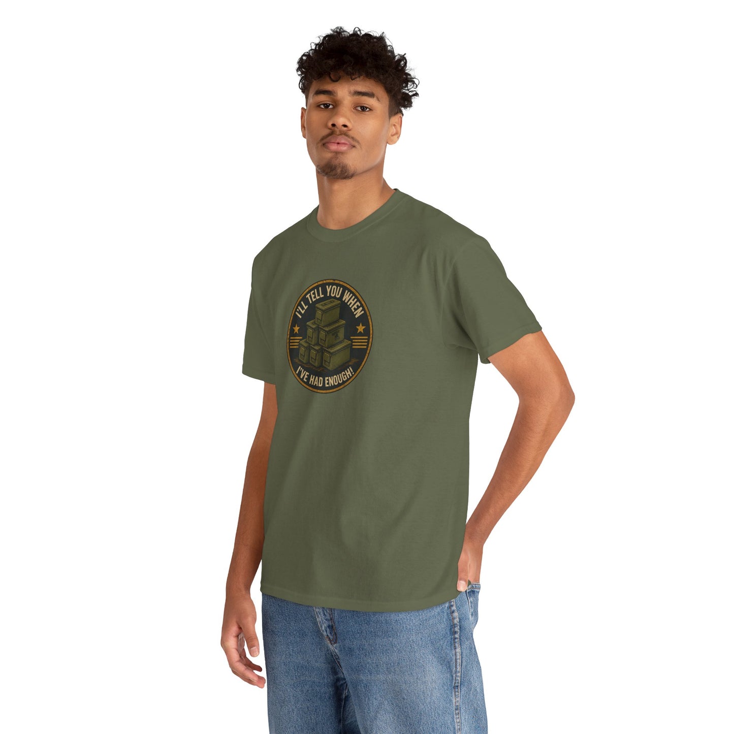 It's Never Enough - Unisex Heavy Cotton Tee