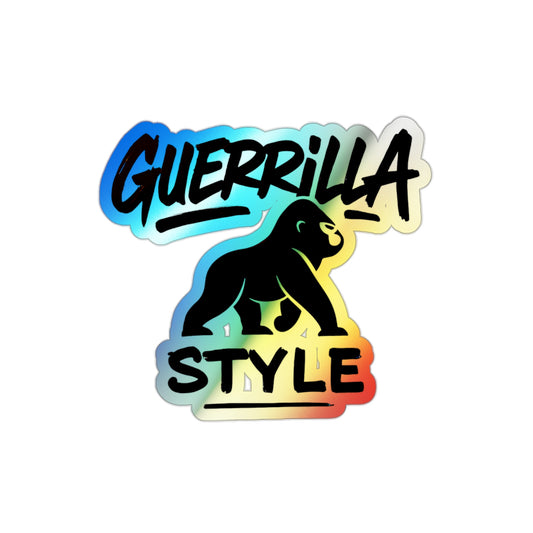 Guerrilla Style - Holographic Die-Cut Sticker