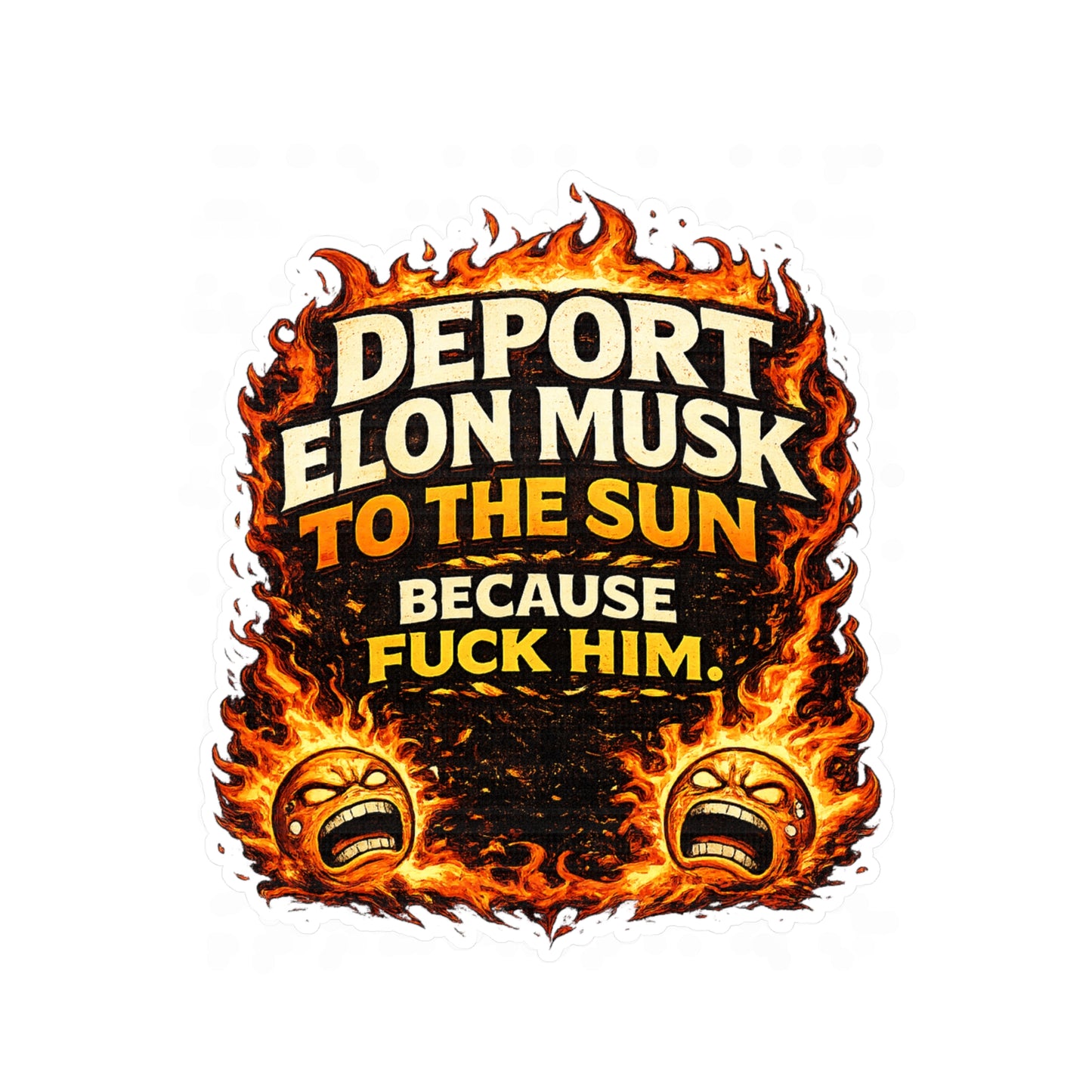 Deport Musk - Kiss-Cut Vinyl Decals