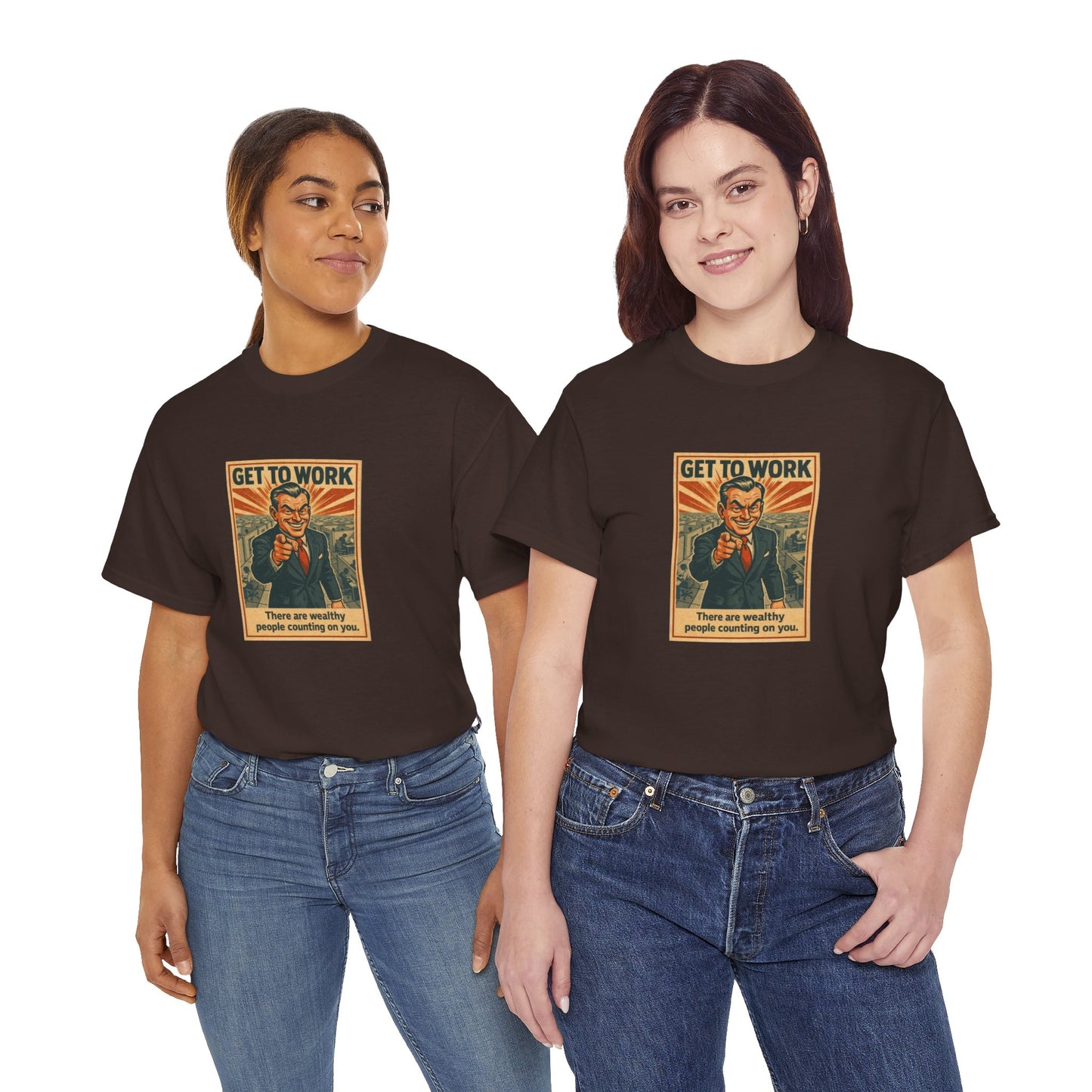 Get To Work - Unisex Heavy Cotton Tee