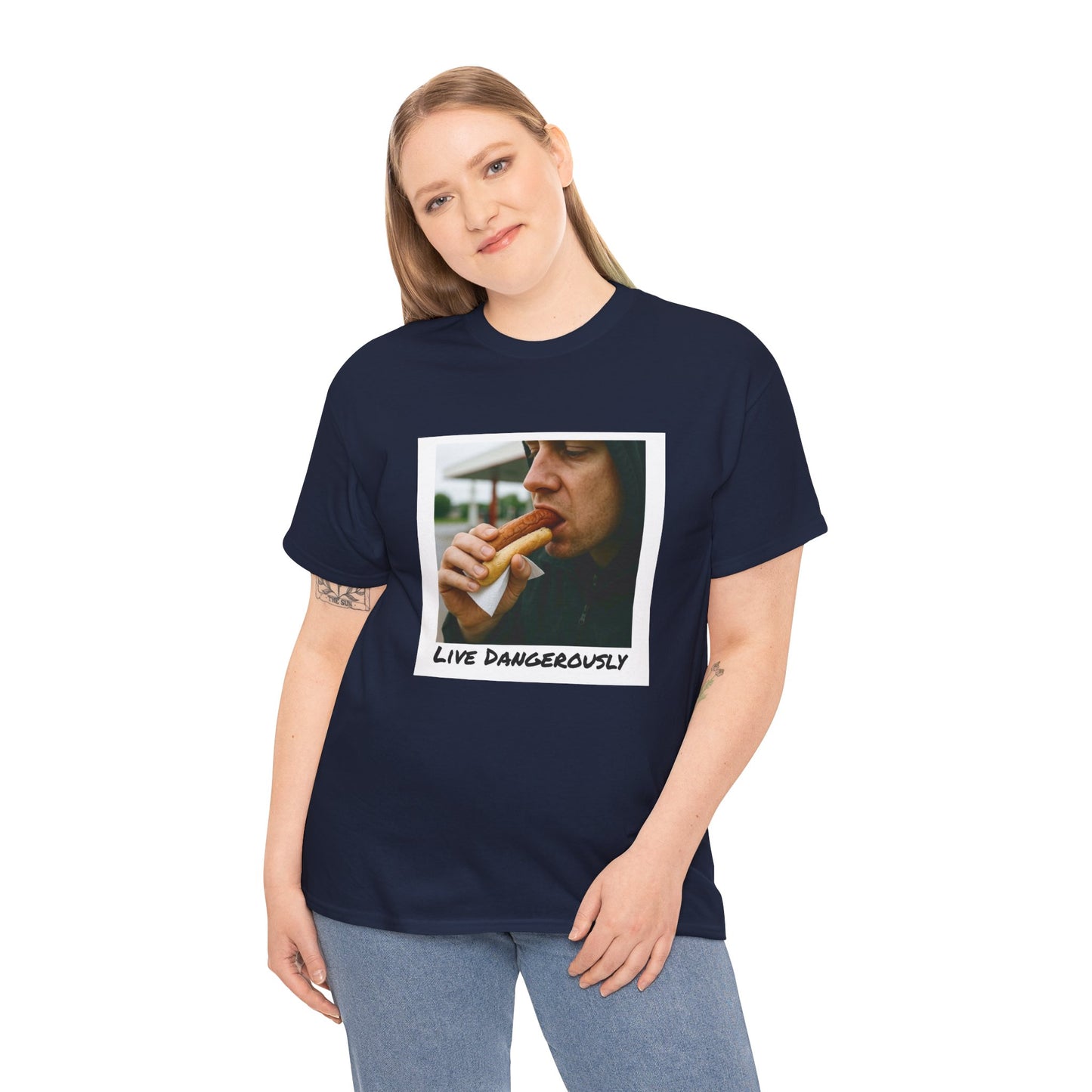 Live Dangerously - Unisex Graphic Print T-Shirt