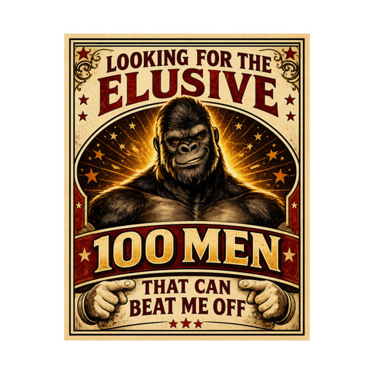 100 Men - Matte Vertical Posters