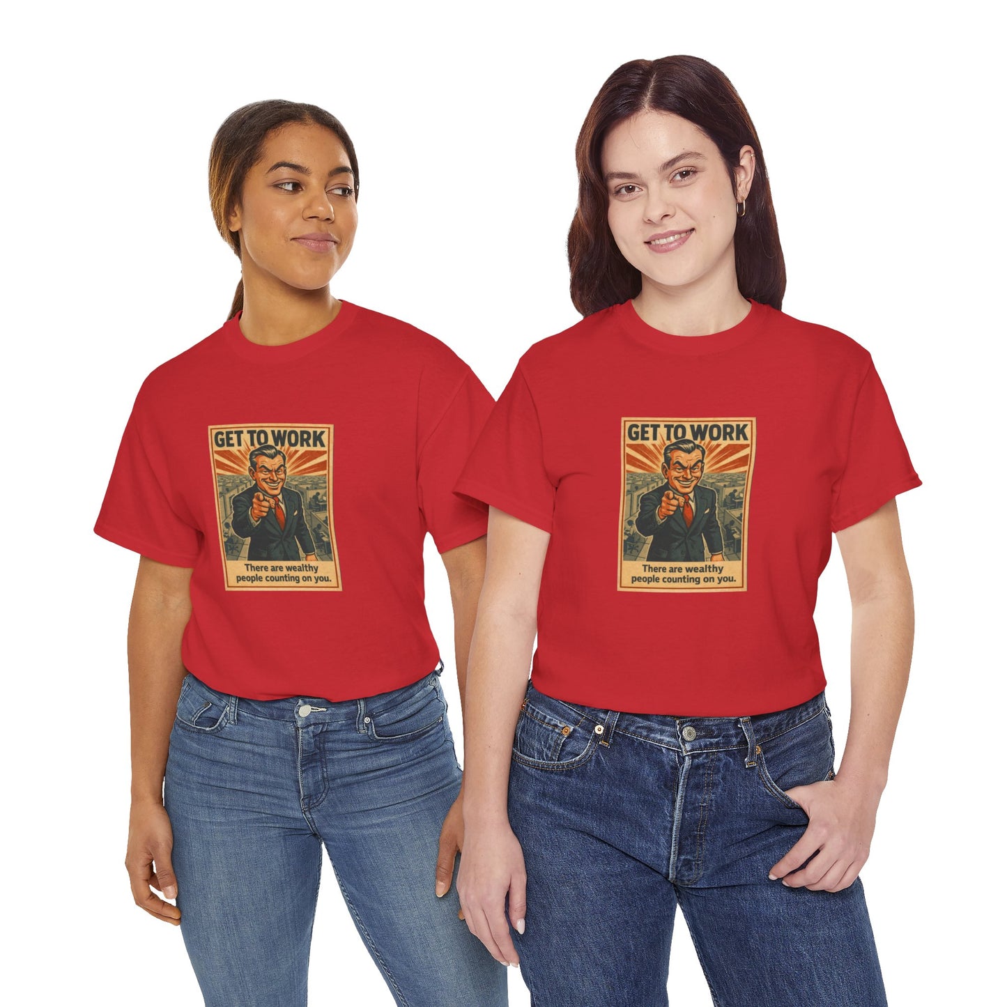 Get To Work - Unisex Heavy Cotton Tee