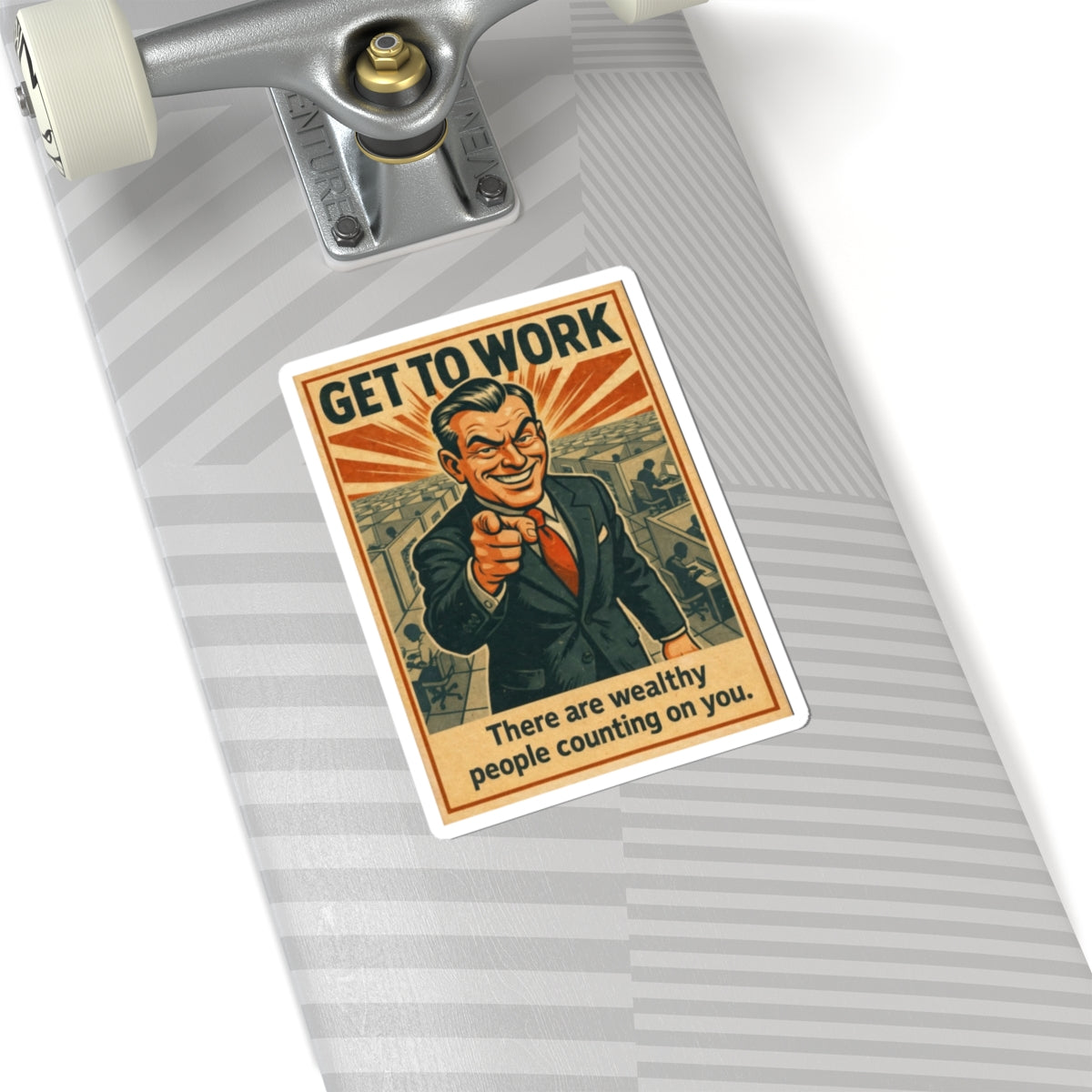 Wealthy People Are Counting On You - Sticker