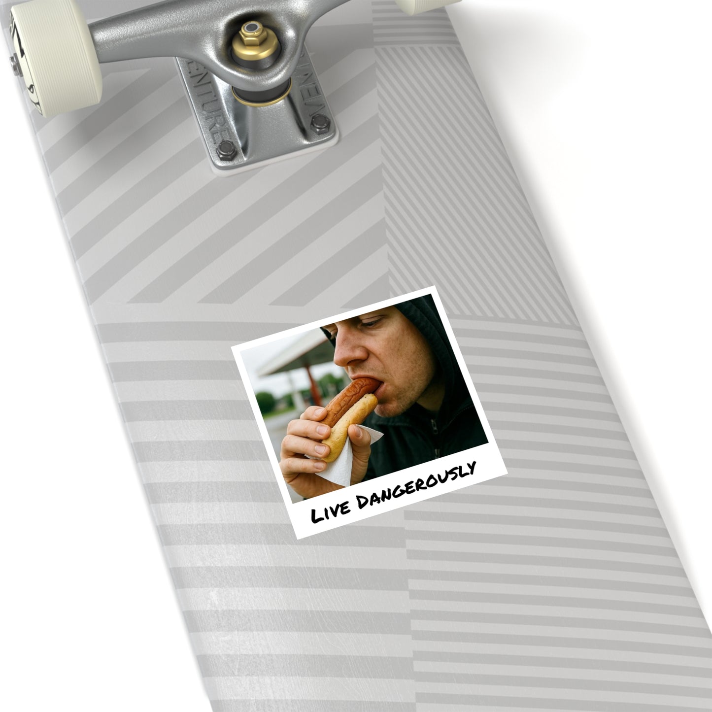 Live Dangerously - Square Stickers