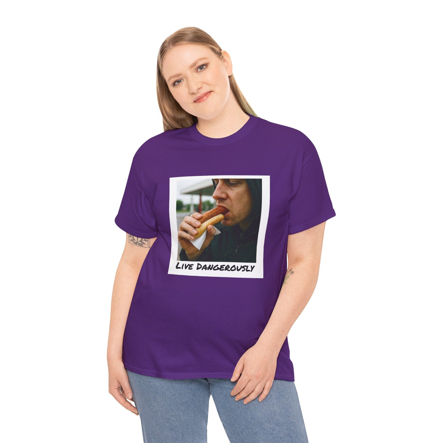 Live Dangerously - Unisex Graphic Print T-Shirt