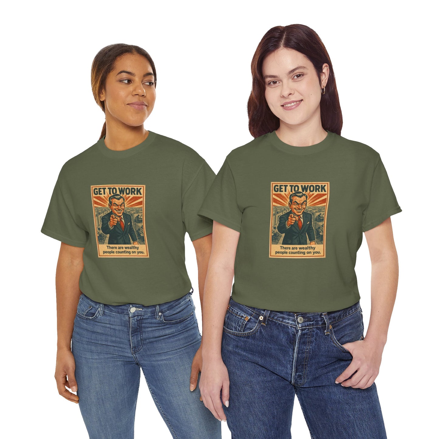 Get To Work - Unisex Heavy Cotton Tee