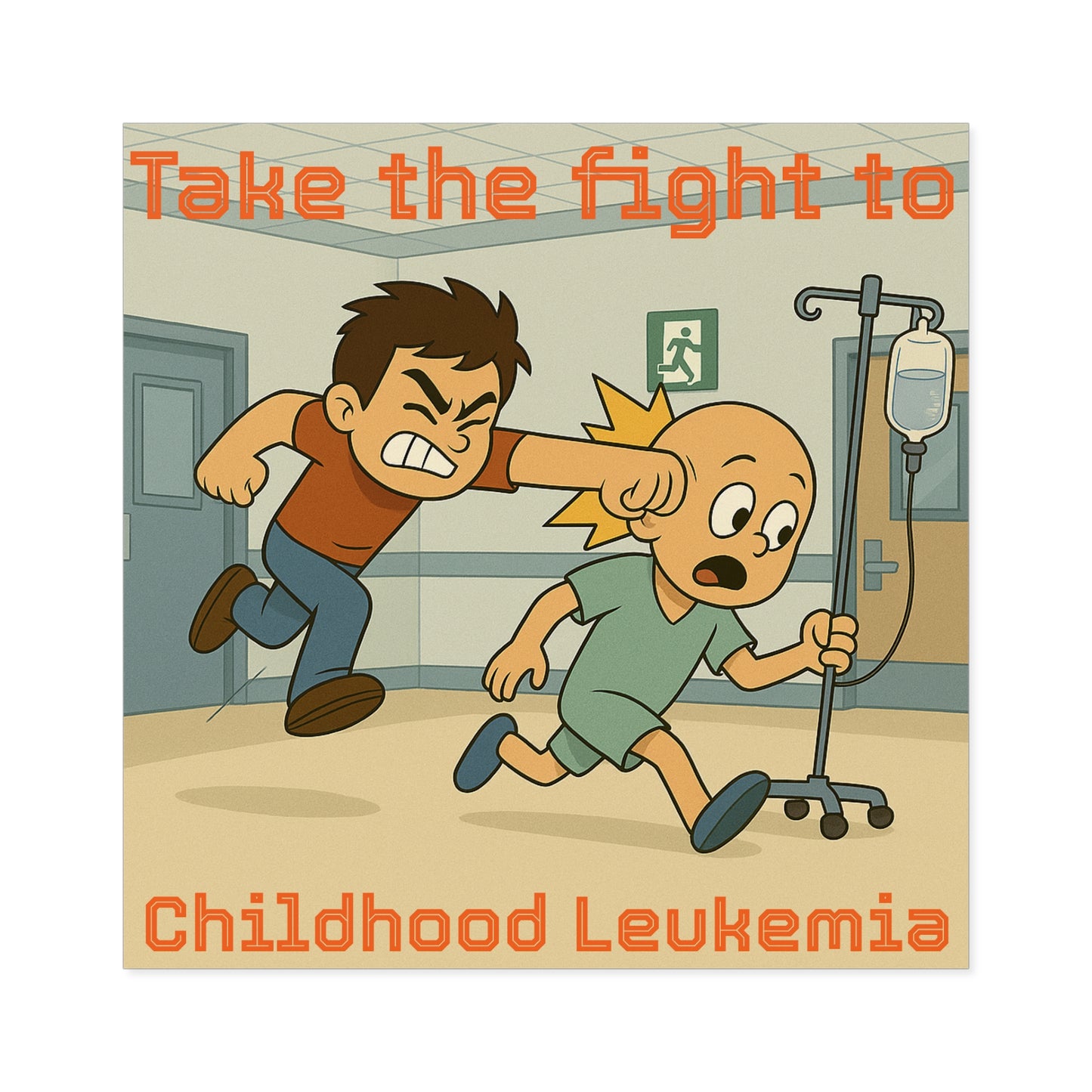 Childhood Leukemia Awareness - Square Sticker