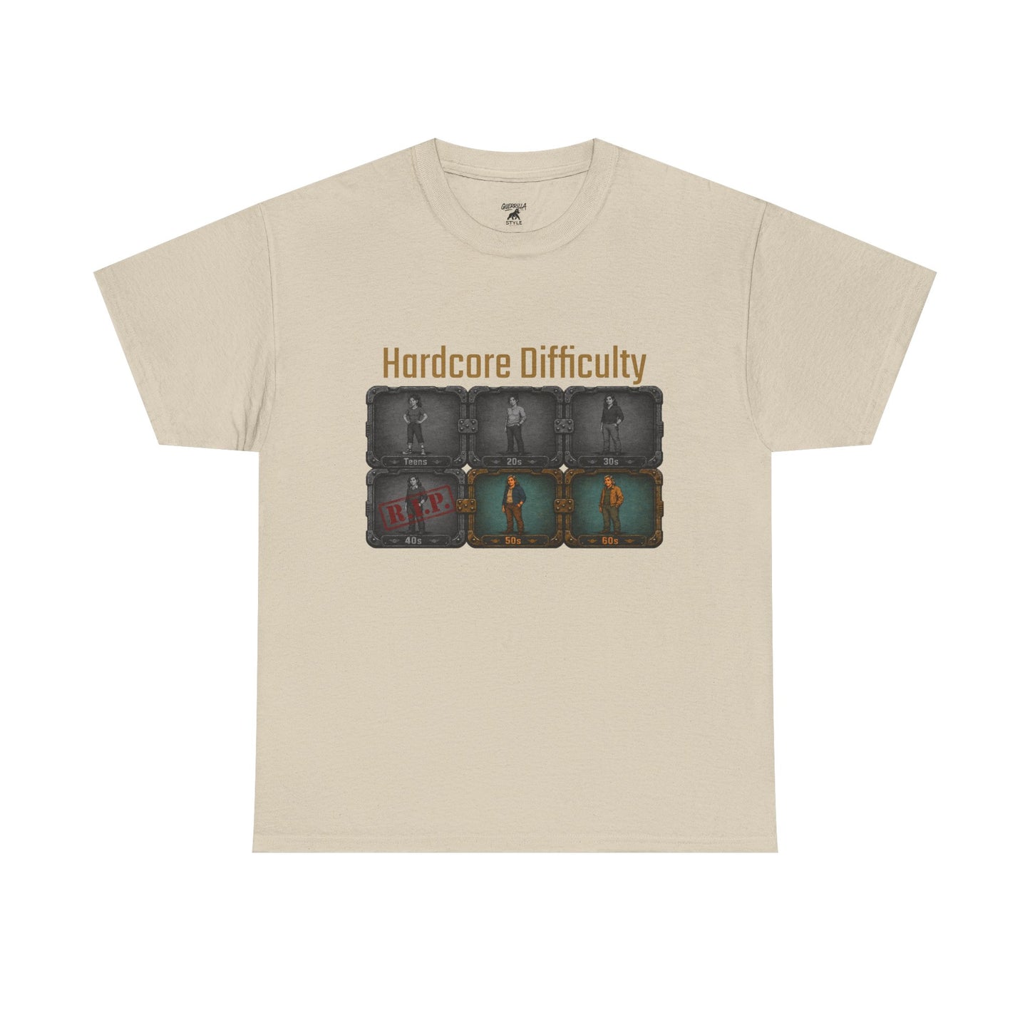 Hardcore Difficulty - Unisex Heavy Cotton Tee