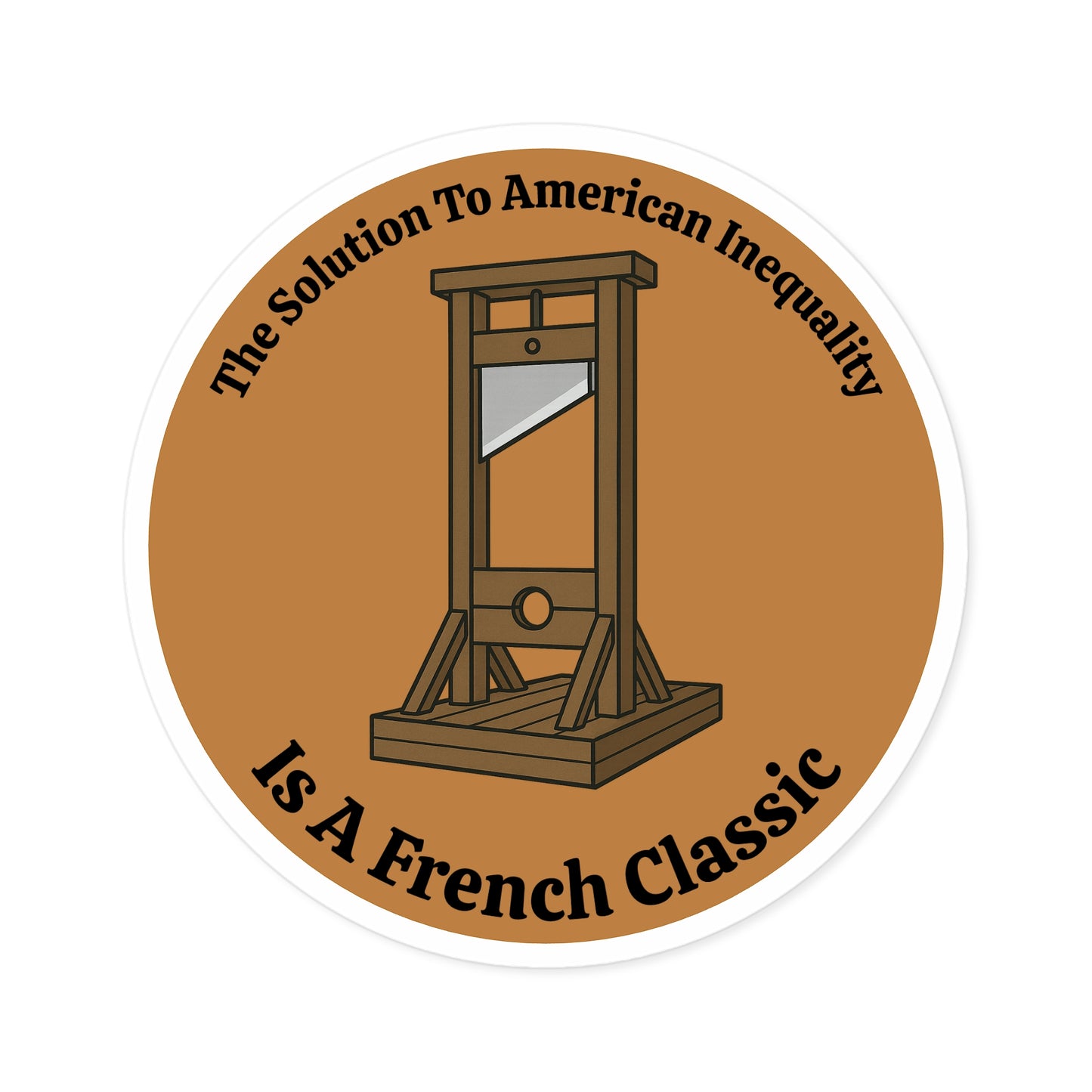 French Classic - Round Vinyl Sticker
