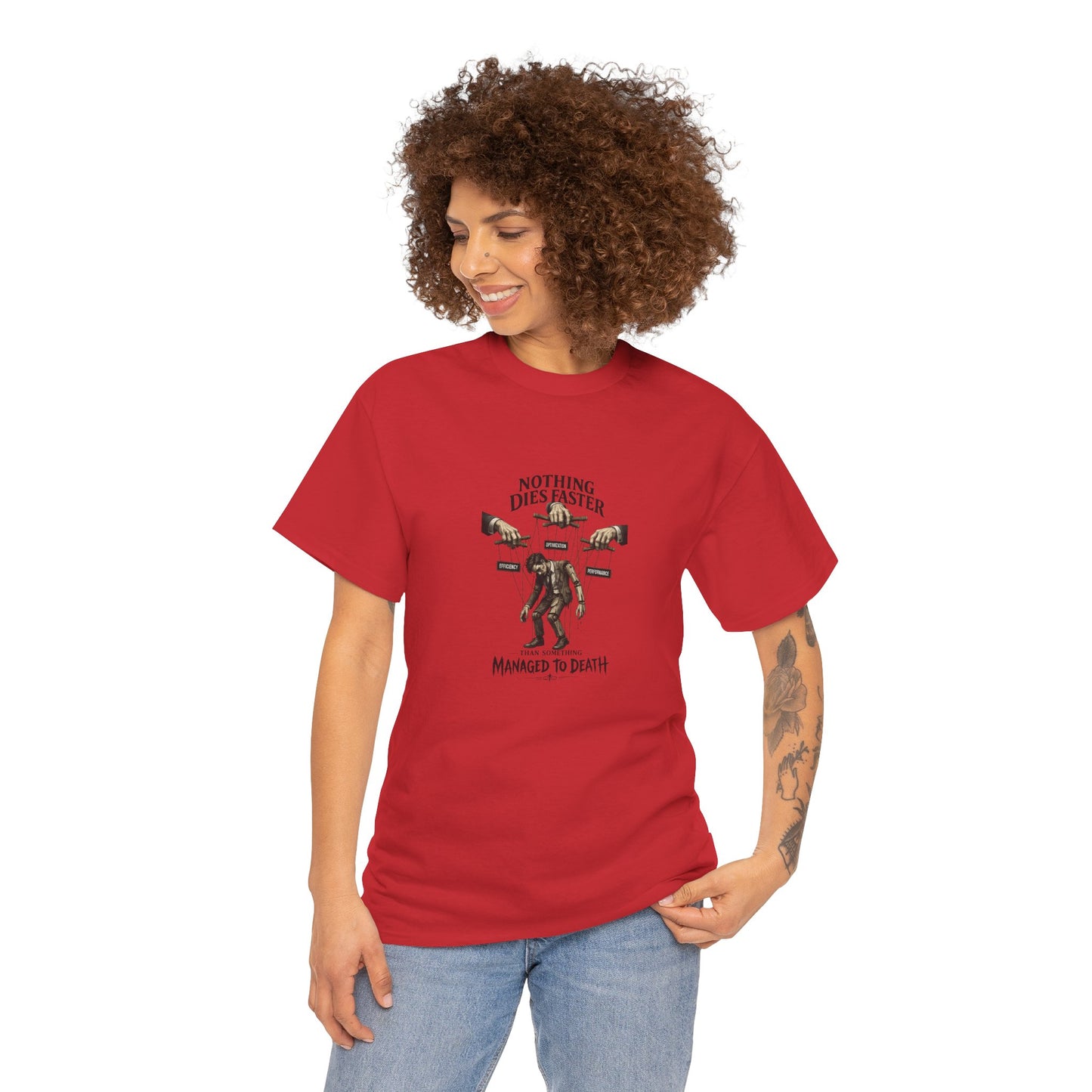 Managed to Death - Unisex Heavy Cotton Tee
