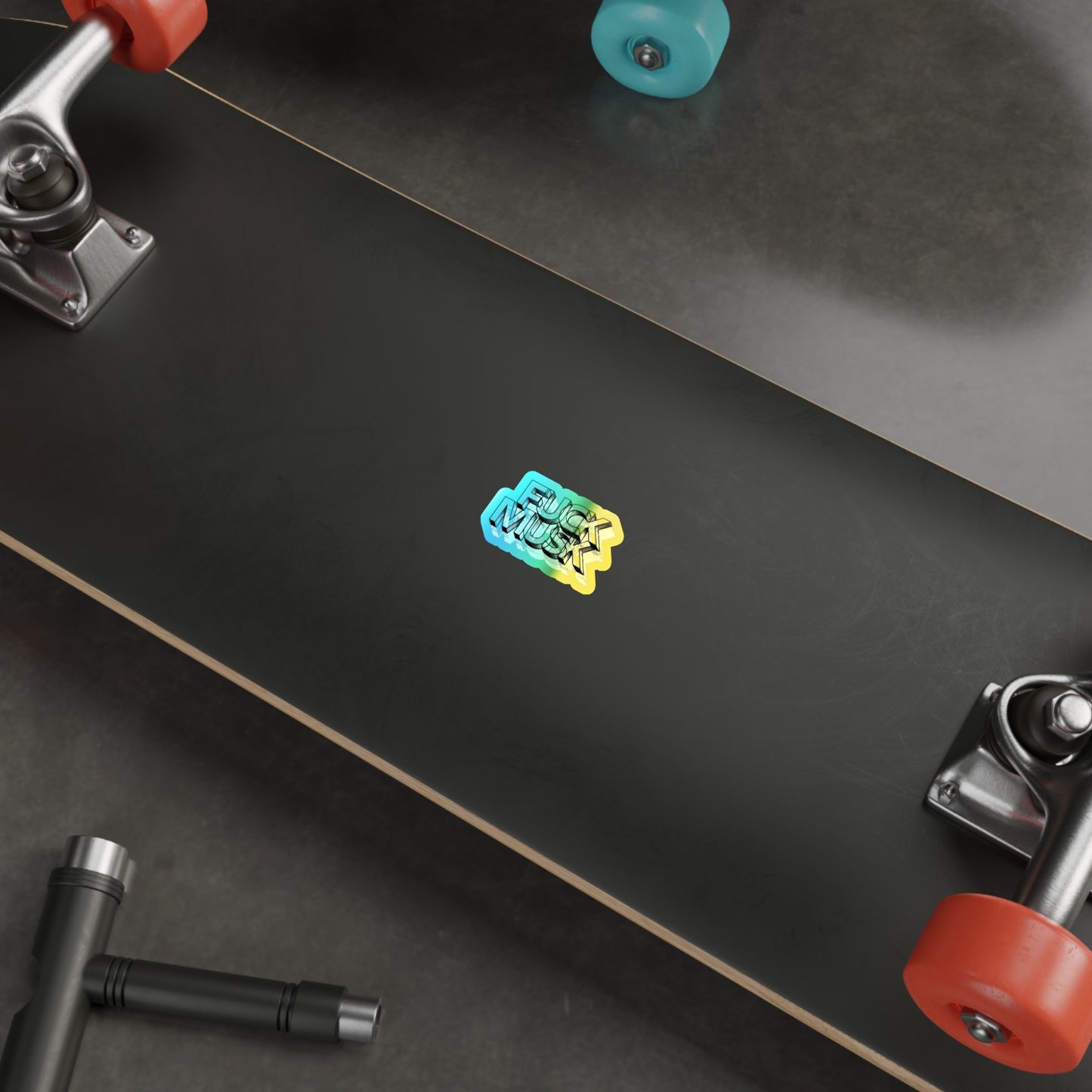 Fuck Musk - Holographic Die-Cut Sticker