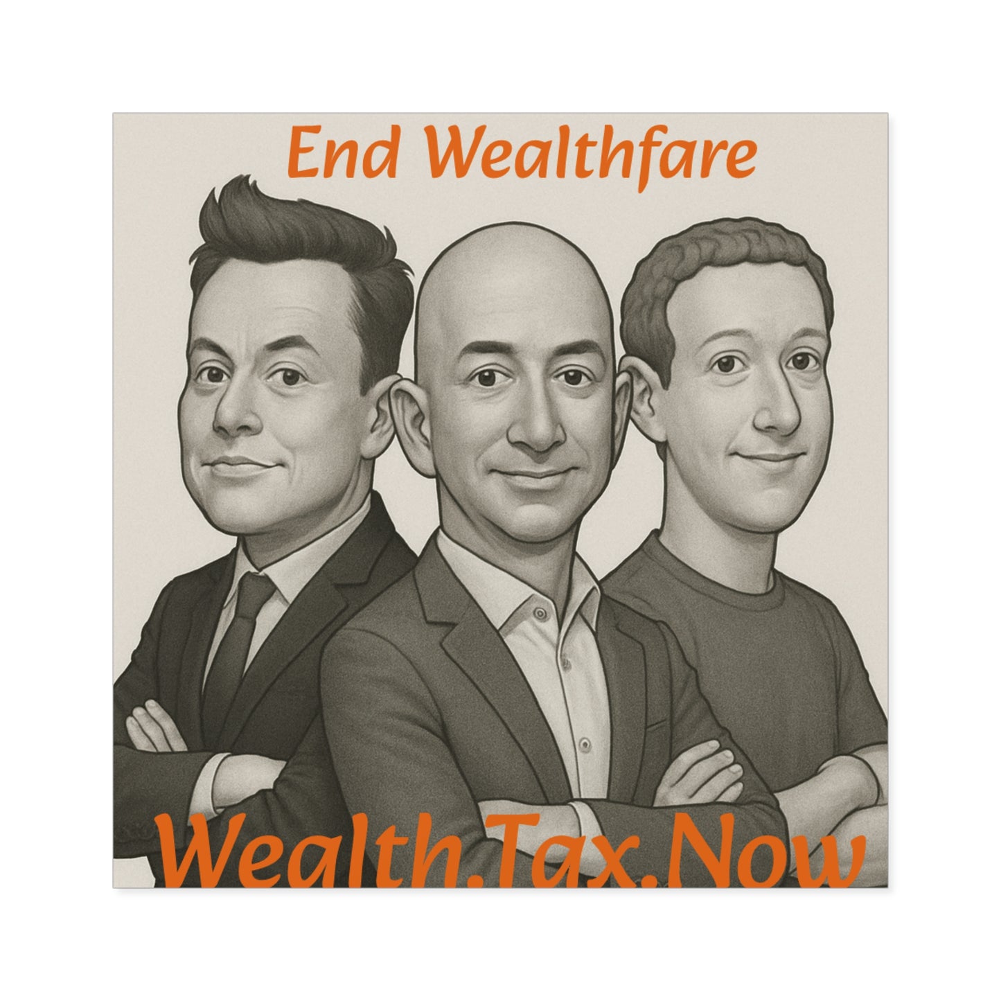 Wealthfare - Square Stickers