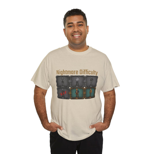 Nightmare Difficulty - Unisex Heavy Cotton Tee