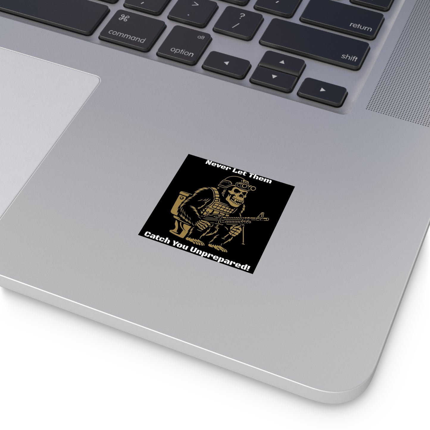 Humorous Military Gorilla Stickers, Funny Gifts for Men, Tactical Decor, Unique Wall Art, Cool Stickers for Outdoor Enthusiasts