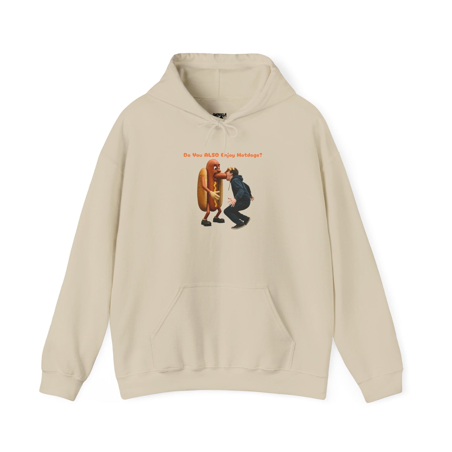 Man Eats Hotdog! - Unisex Heavy Blend Hooded Sweatshirt