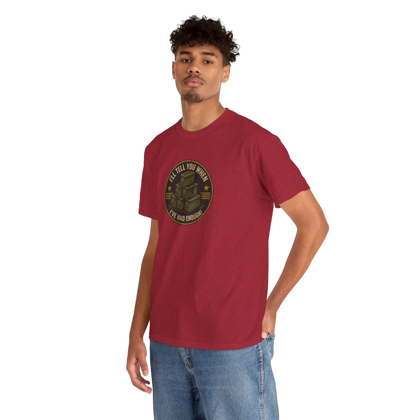 It's Never Enough - Unisex Heavy Cotton Tee