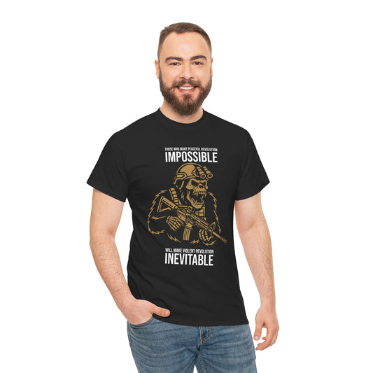 Peaceful Revolution - Unisex Heavy Cotton Tee