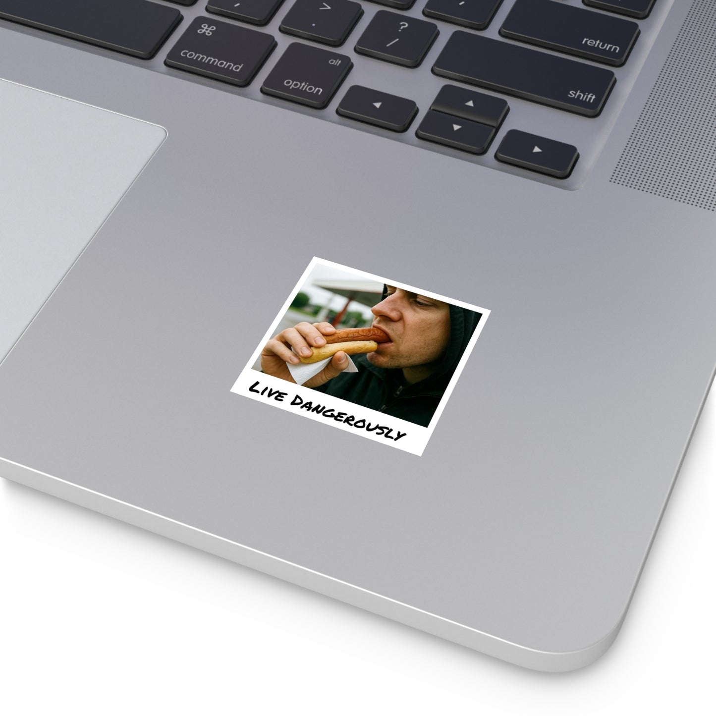 Live Dangerously - Square Stickers