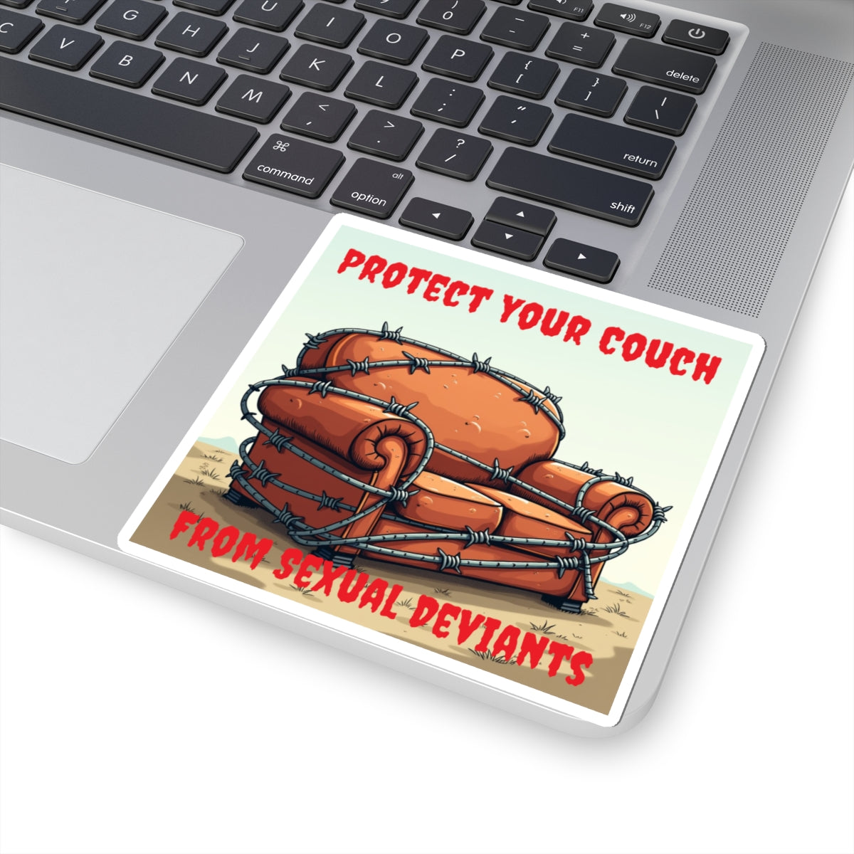 Protect Your Couch - Square Sticker