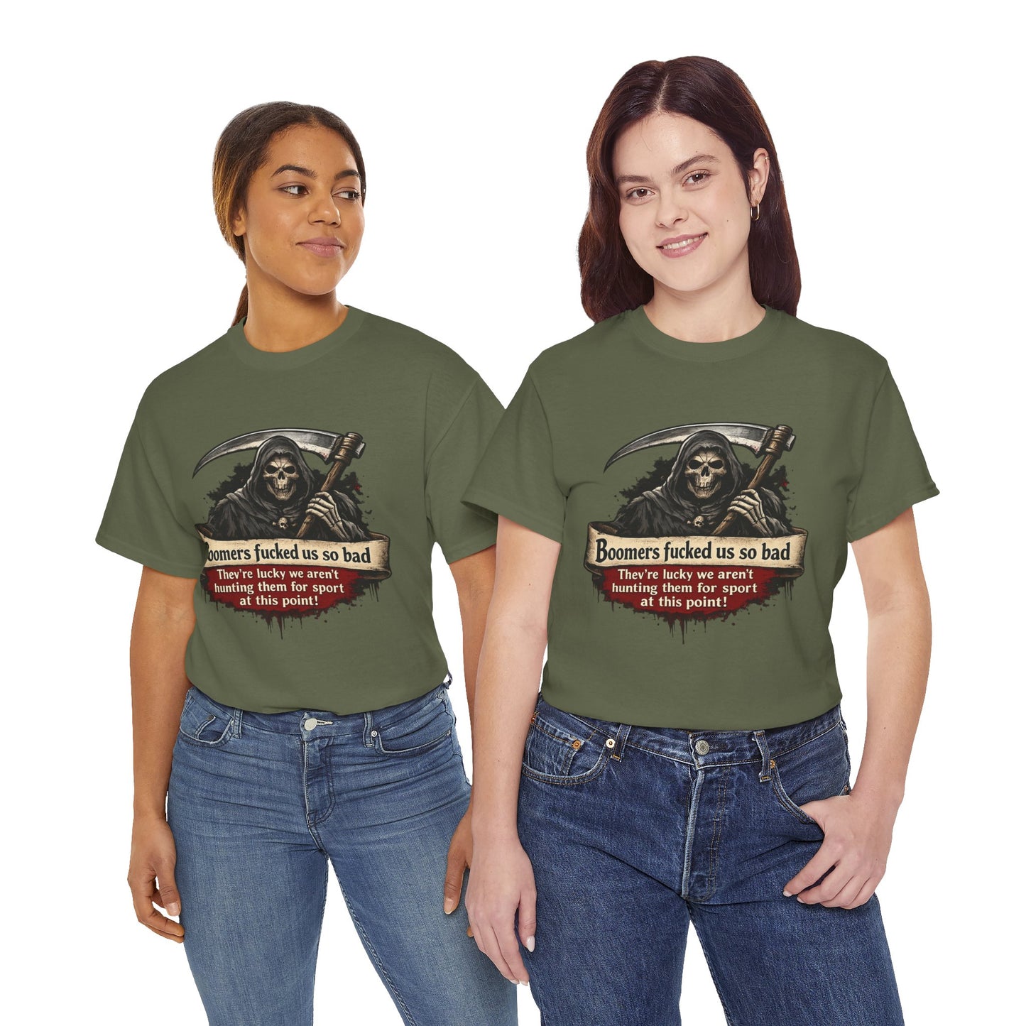 Boomers Fucked Us - Unisex Heavy Cotton Tee