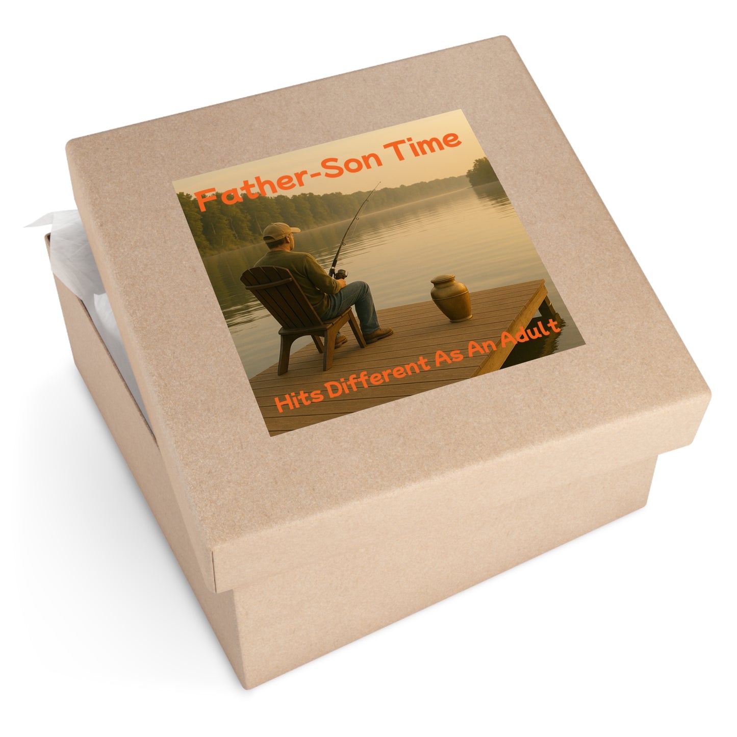 Father-Son Time - Square Sticker