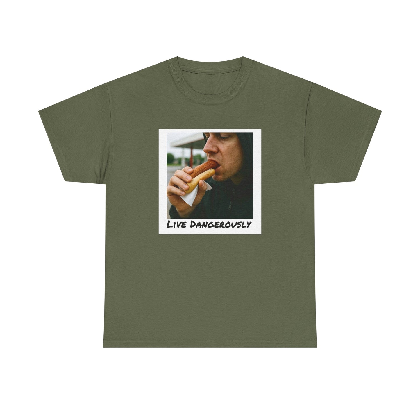Live Dangerously - Unisex Graphic Print T-Shirt