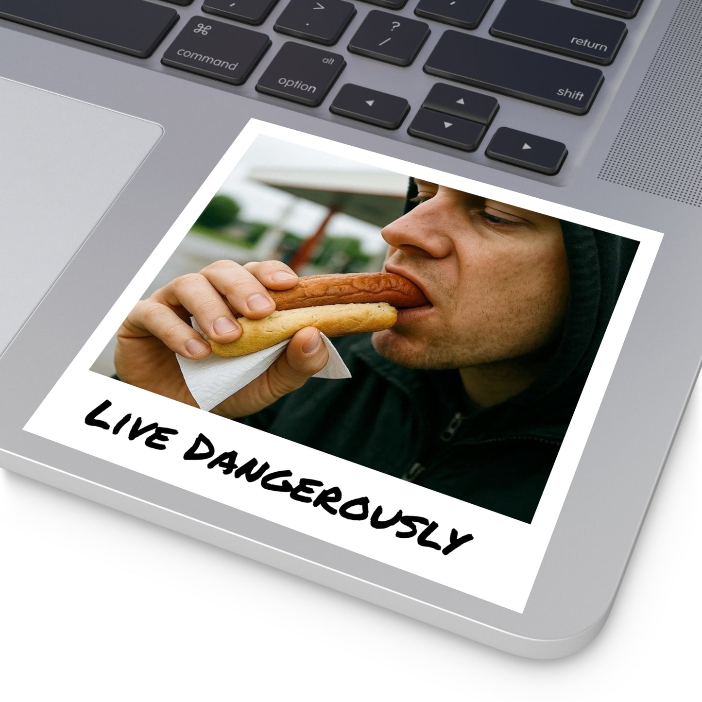 Live Dangerously - Square Stickers