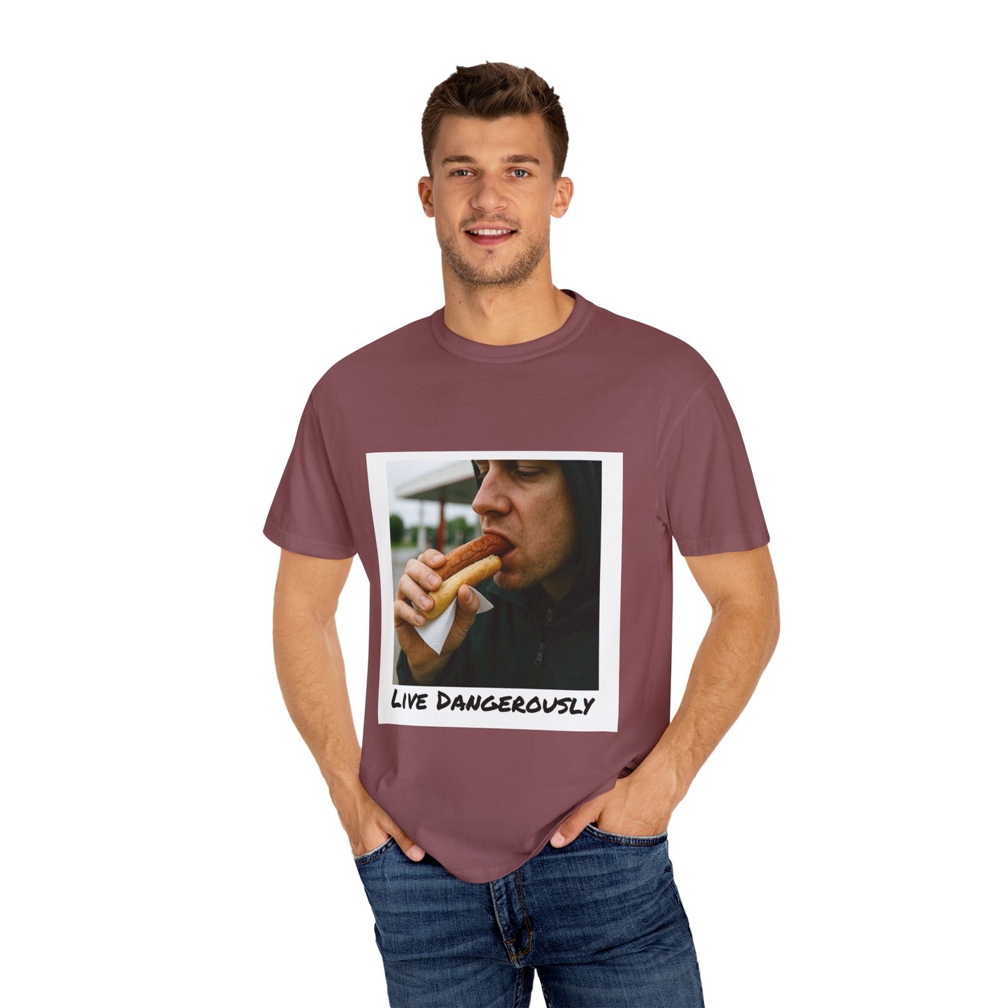 Live Dangerously - Unisex Graphic Print T-Shirt