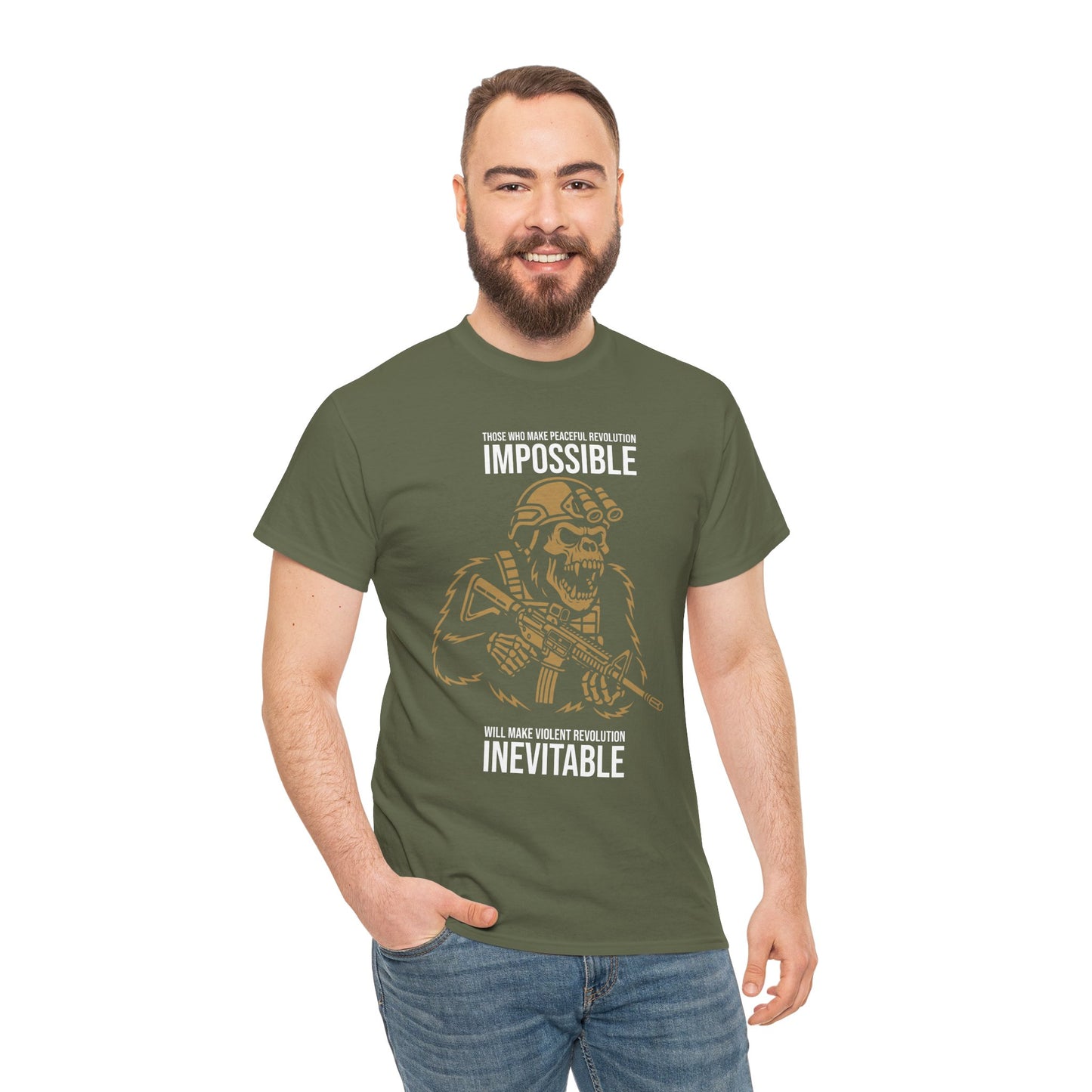 Peaceful Revolution - Unisex Heavy Cotton Tee