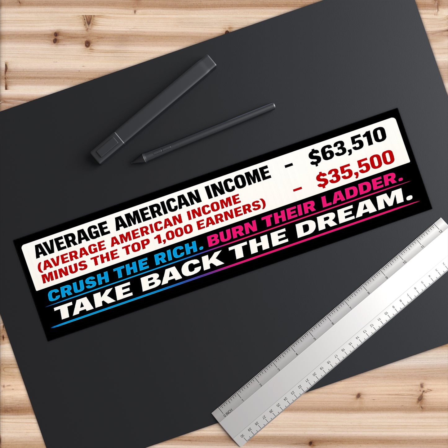 Crush The Rich - Bumper Sticker