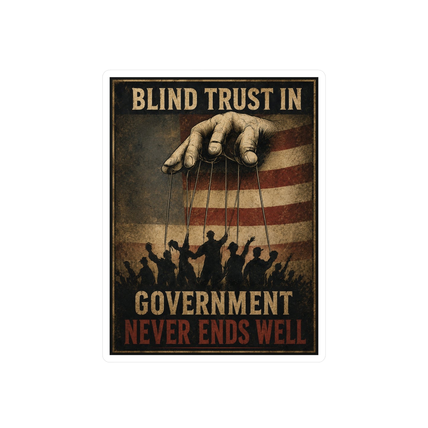 Blind Trust - Kiss-Cut Vinyl Decals