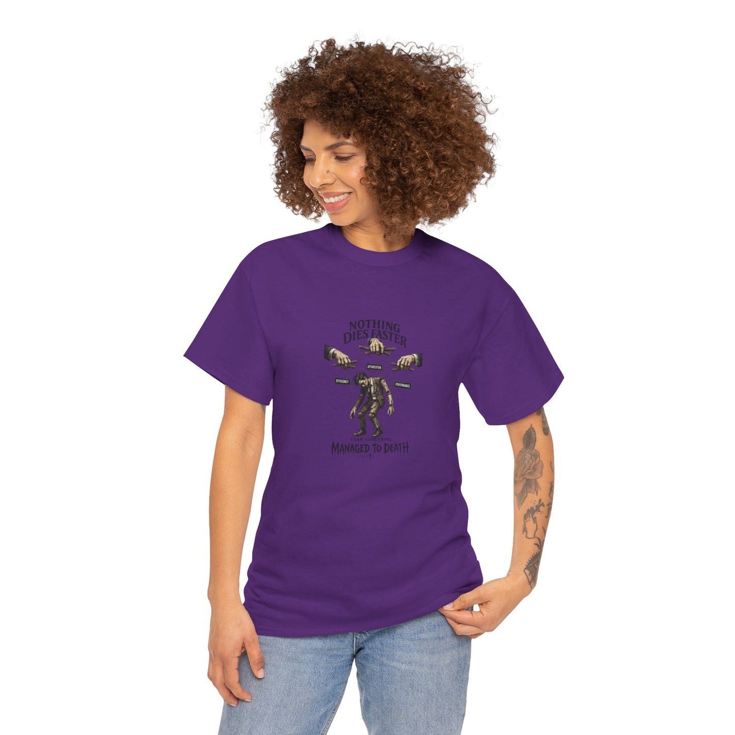 Managed to Death - Unisex Heavy Cotton Tee