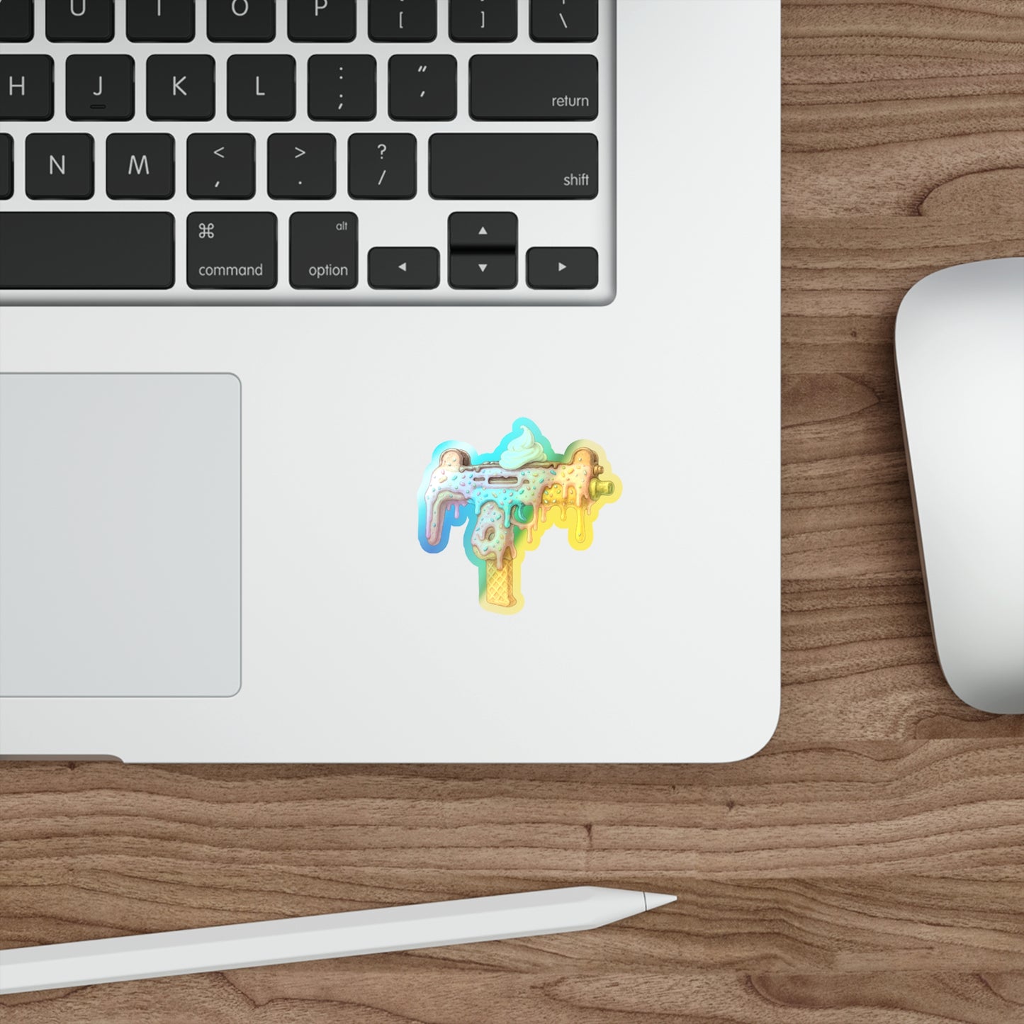 Sweet Treat Uzi - Holographic Die-Cut Sticker
